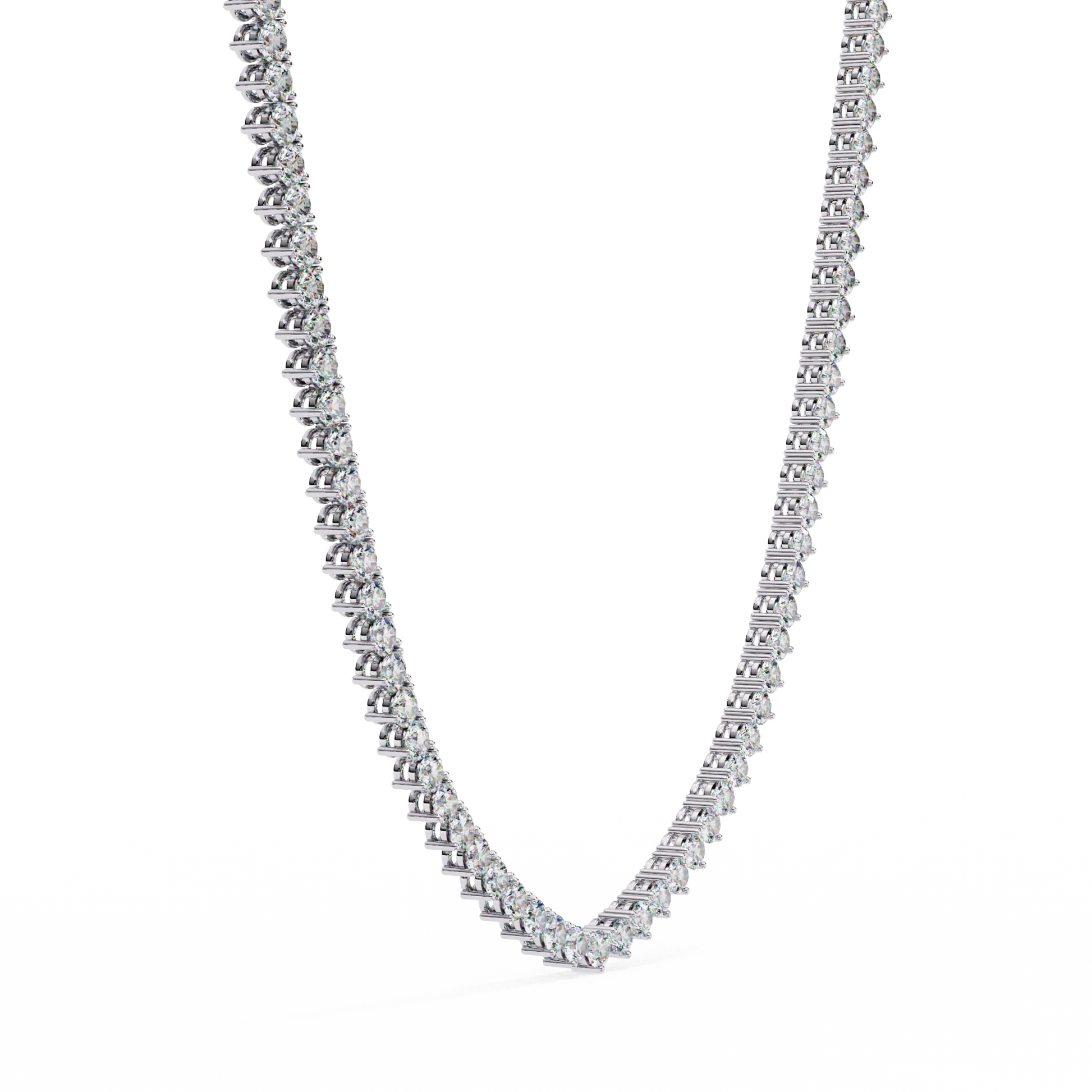 Custom Infinity Glow Moissanite Necklace – Wholesale Round Pendant Jewelry