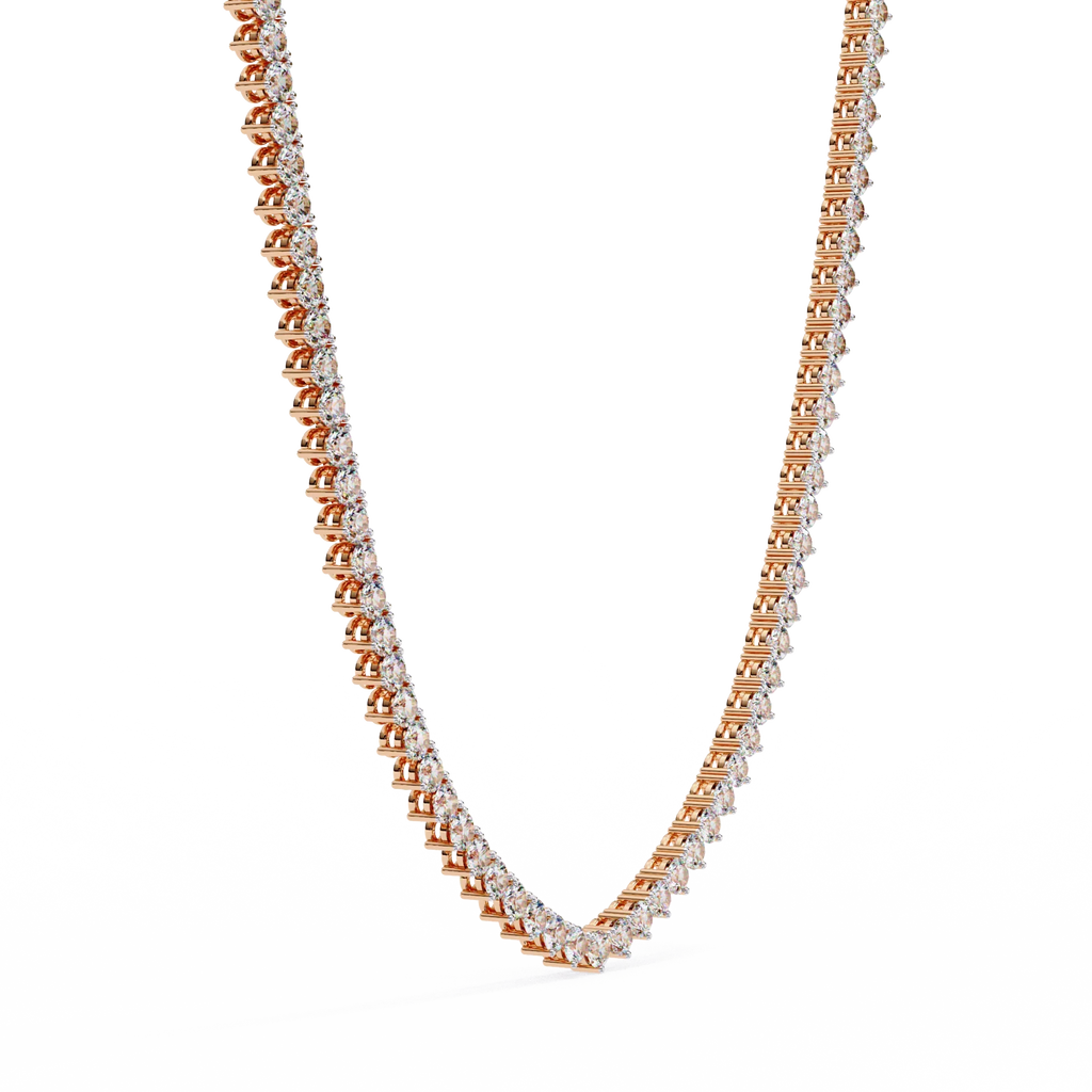Custom Infinity Glow Moissanite Necklace – Wholesale Round Pendant Jewelry