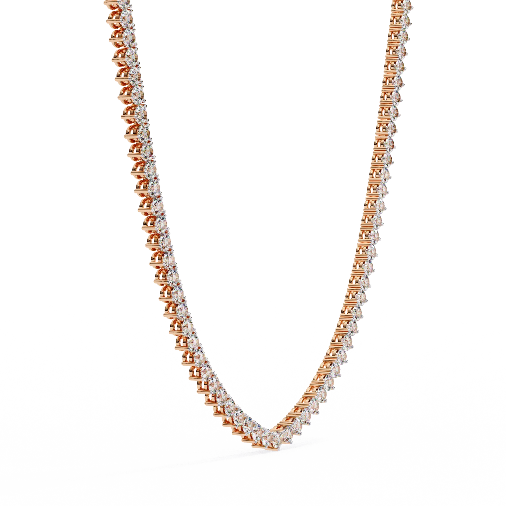Custom Infinity Glow Moissanite Necklace – Wholesale Round Pendant Jewelry