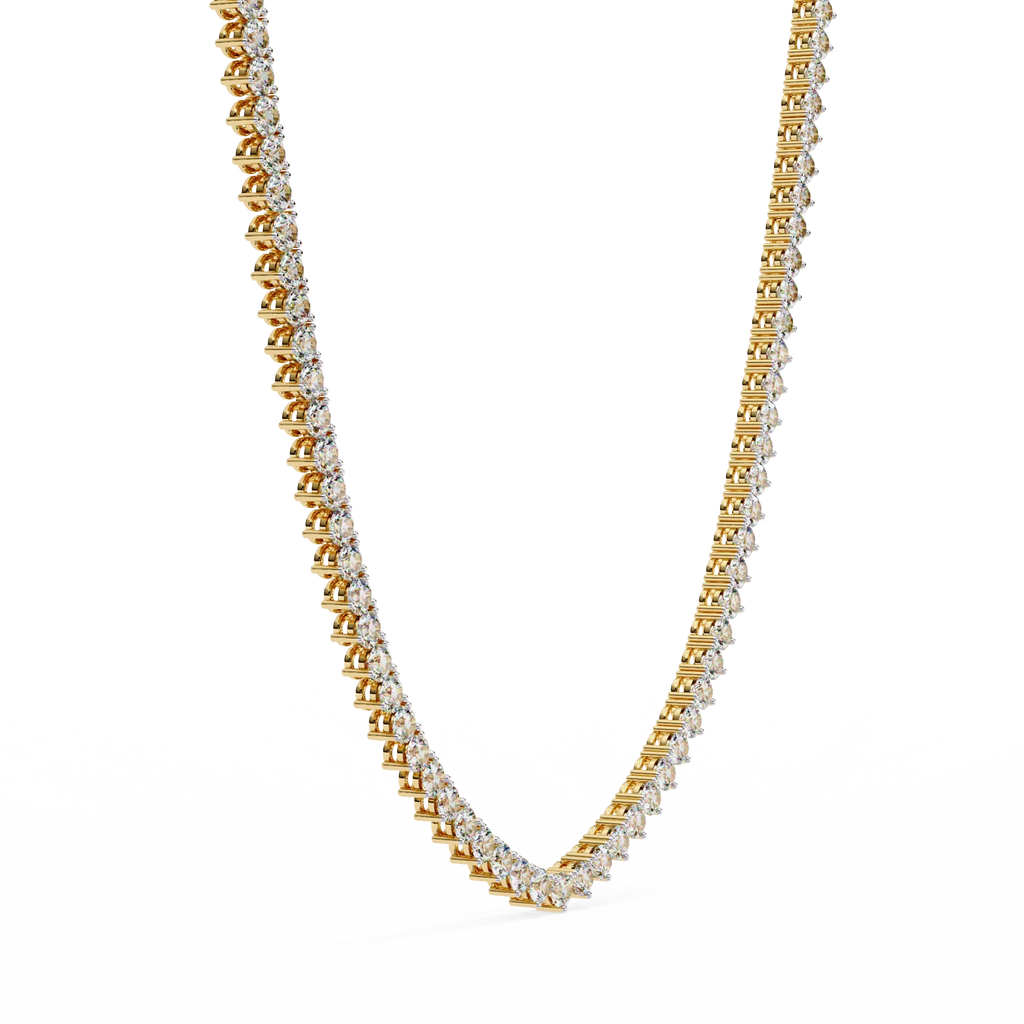 Custom Infinity Glow Moissanite Necklace – Wholesale Round Pendant Jewelry