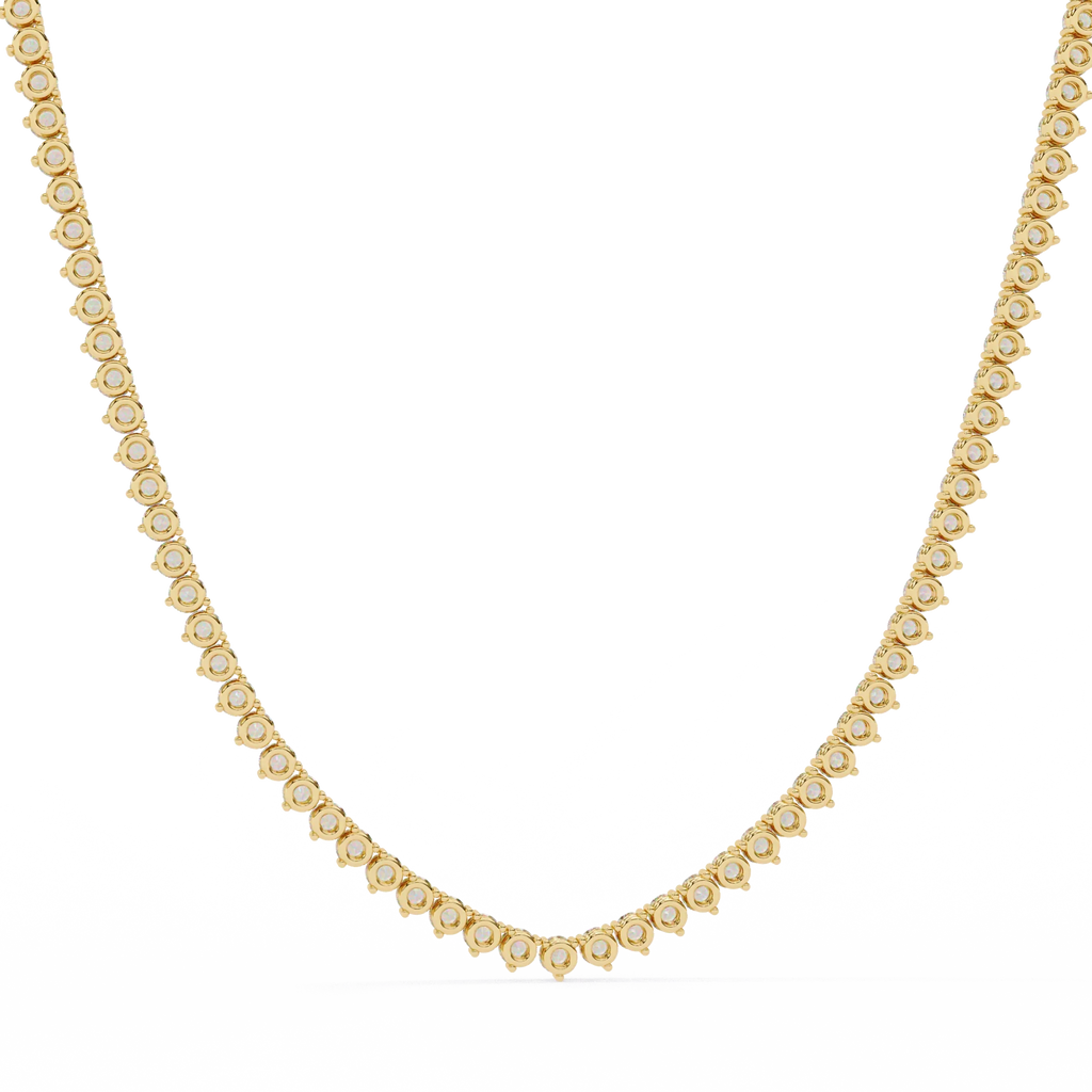 Custom Infinity Glow Moissanite Necklace – Wholesale Round Pendant Jewelry
