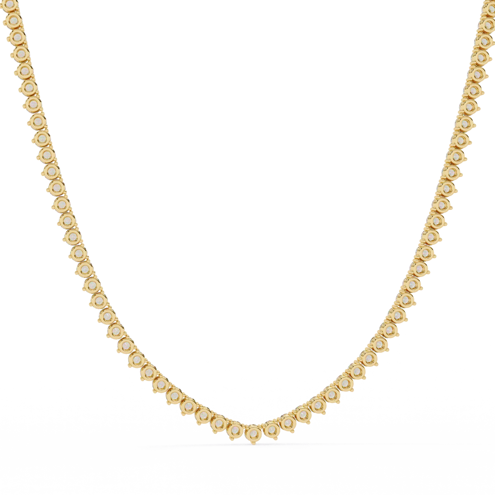 Custom Infinity Glow Moissanite Necklace – Wholesale Round Pendant Jewelry