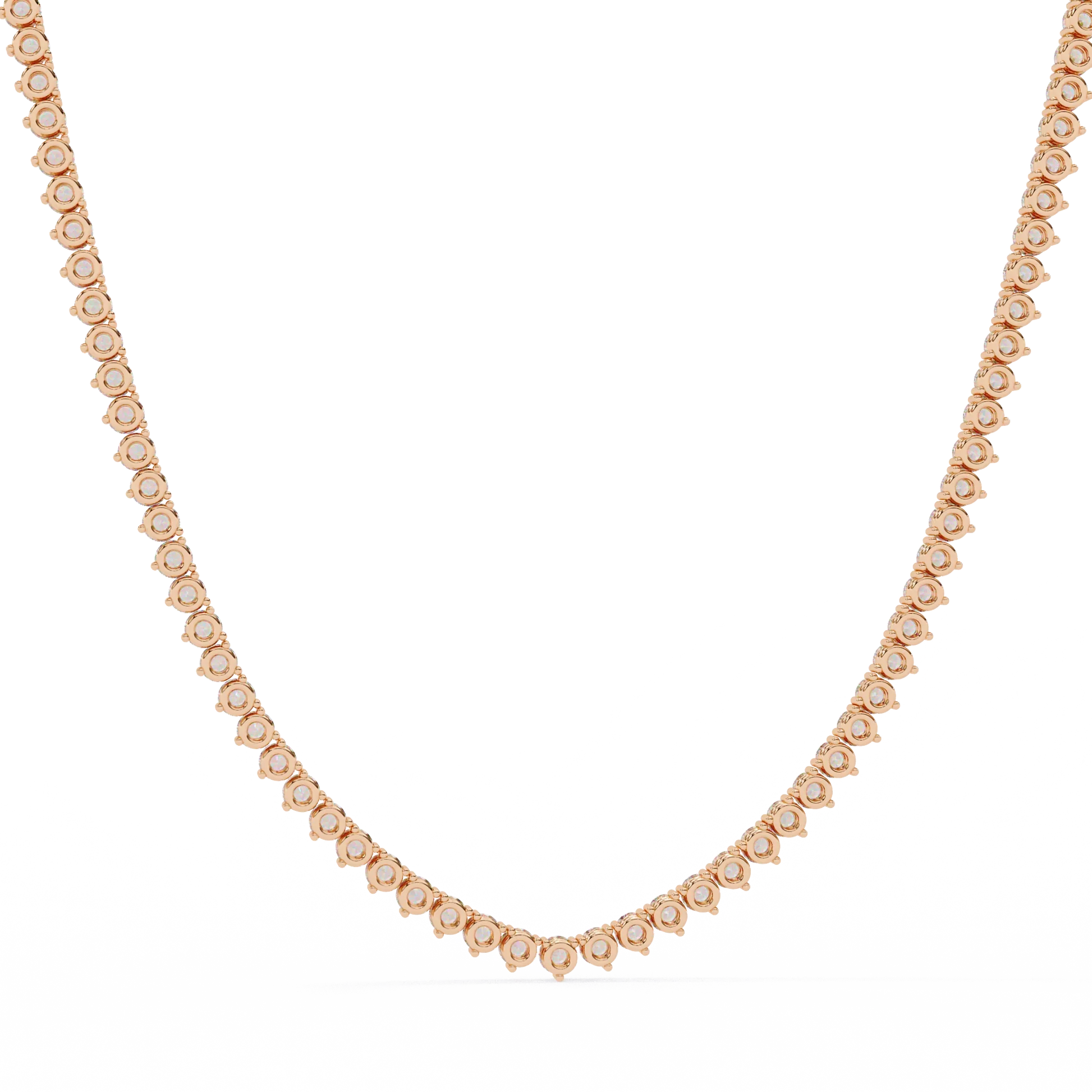 Custom Infinity Glow Moissanite Necklace – Wholesale Round Pendant Jewelry