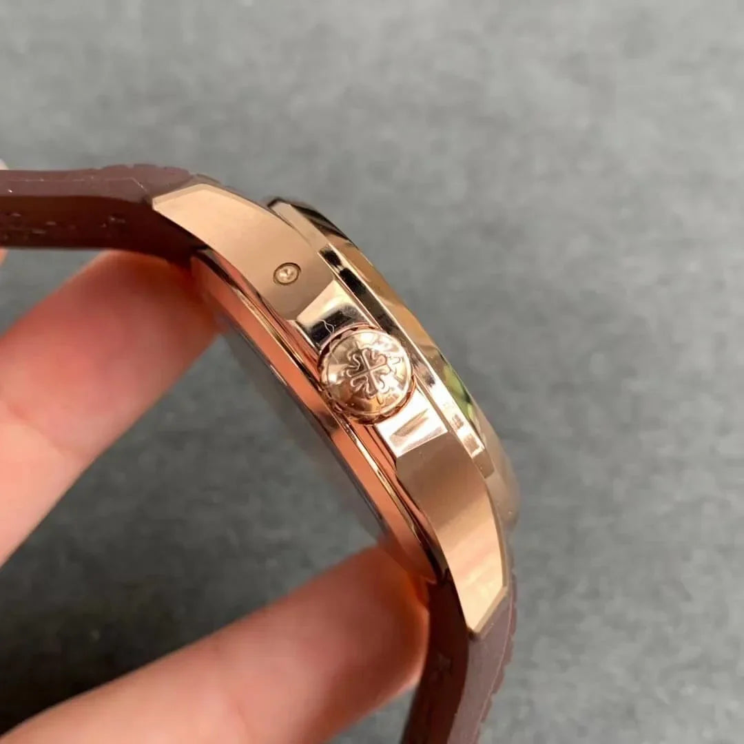 SUPERCLONE Aquanaut Travel Time Brown Dial 5164R-001