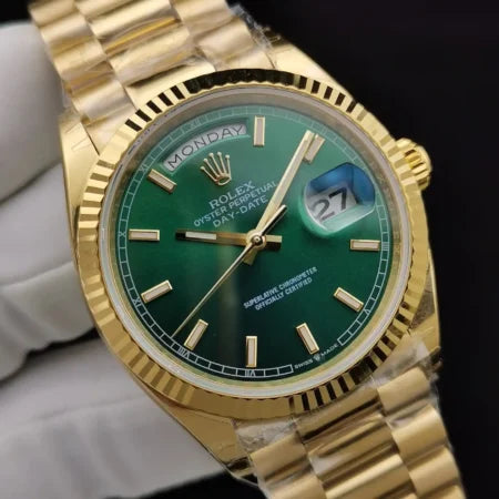 Day-Date II 41 / 36mm Green Dial 128238