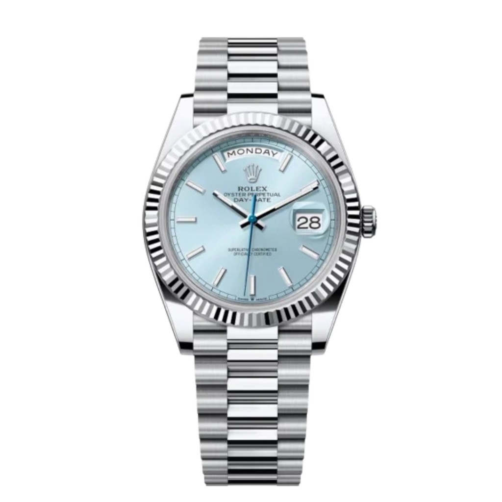 Day-Date 41 / 36 mm Ice blue Dial 228236