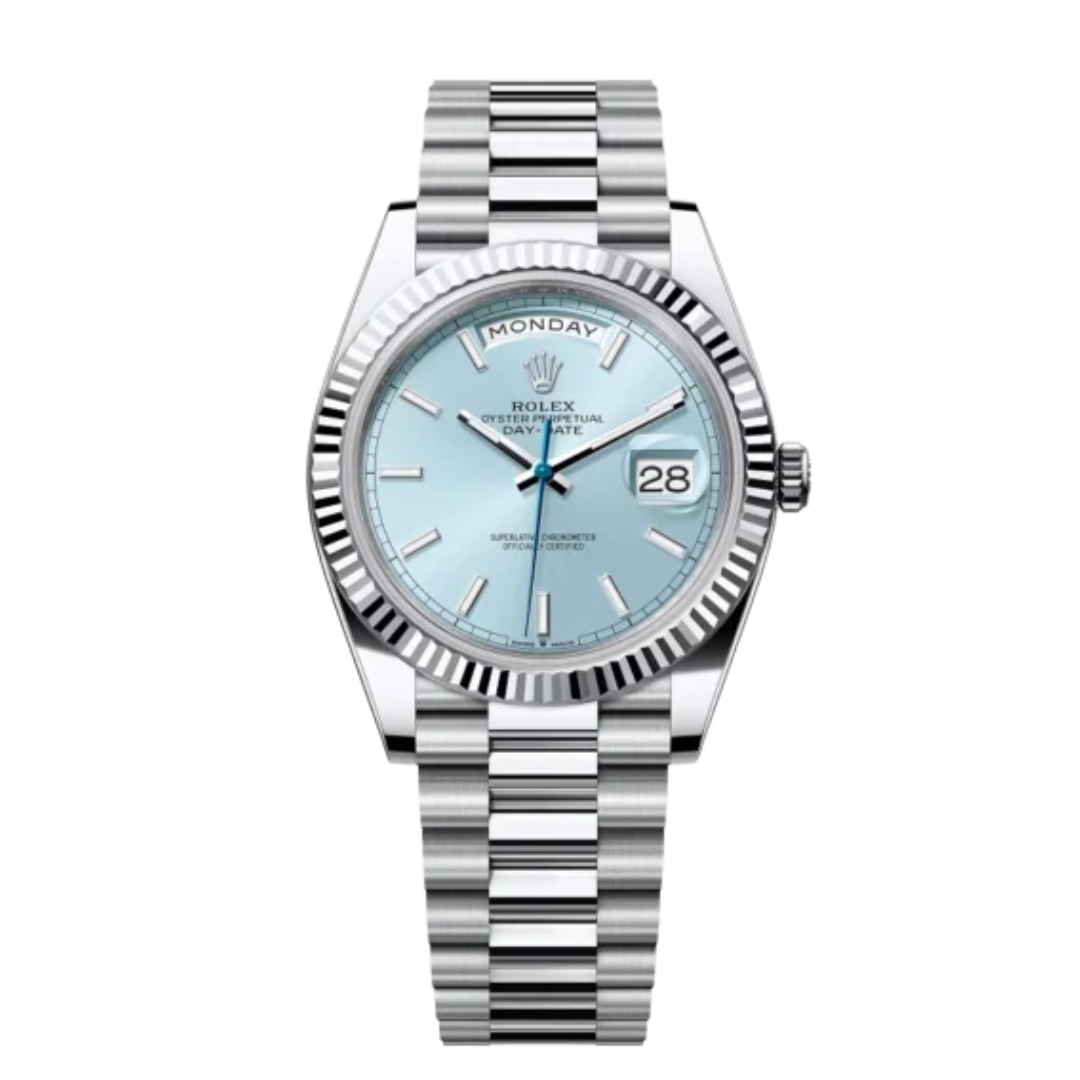 Day-Date 41 / 36 mm Ice blue Dial 228236