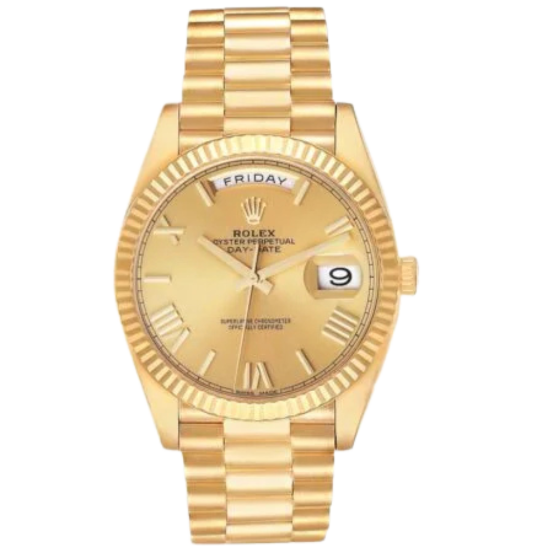 Day-Date 40 / 36 mm Roman Champagne Dial 228238