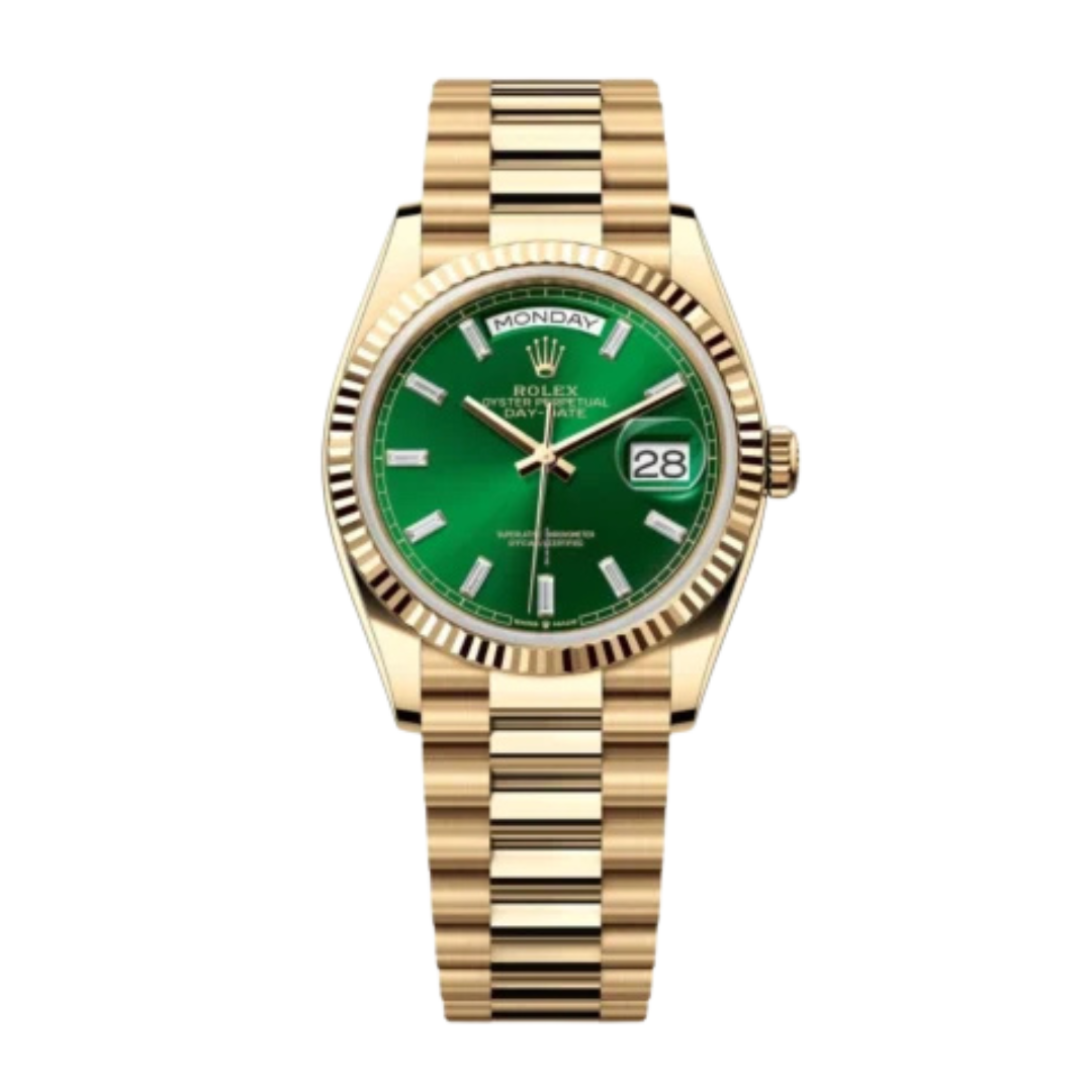 Day-Date II 41 / 36mm Green Dial 128238