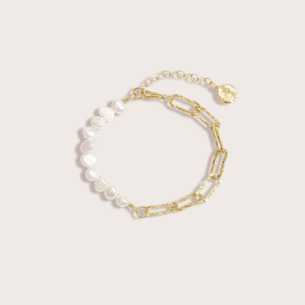 Natural Pearl Chain Bracelet - Aventus