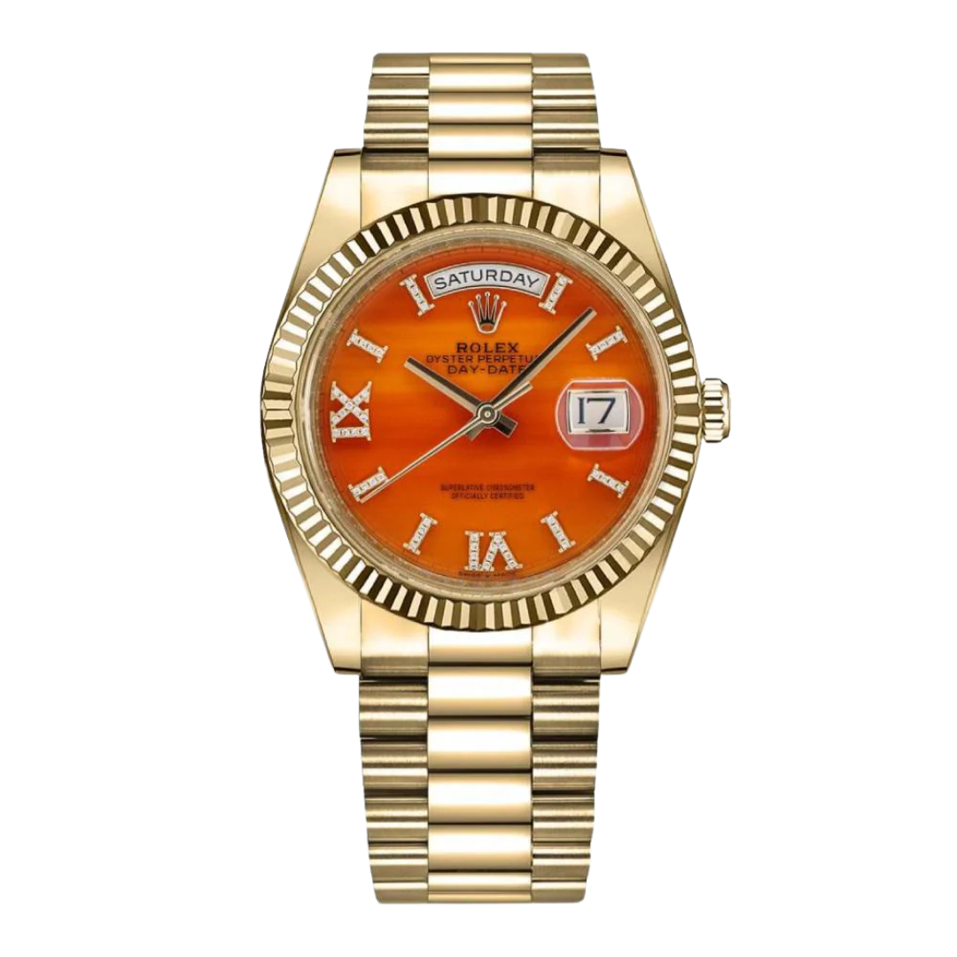 Day-Date 36 / 41 mm Carnelian Dial 128238