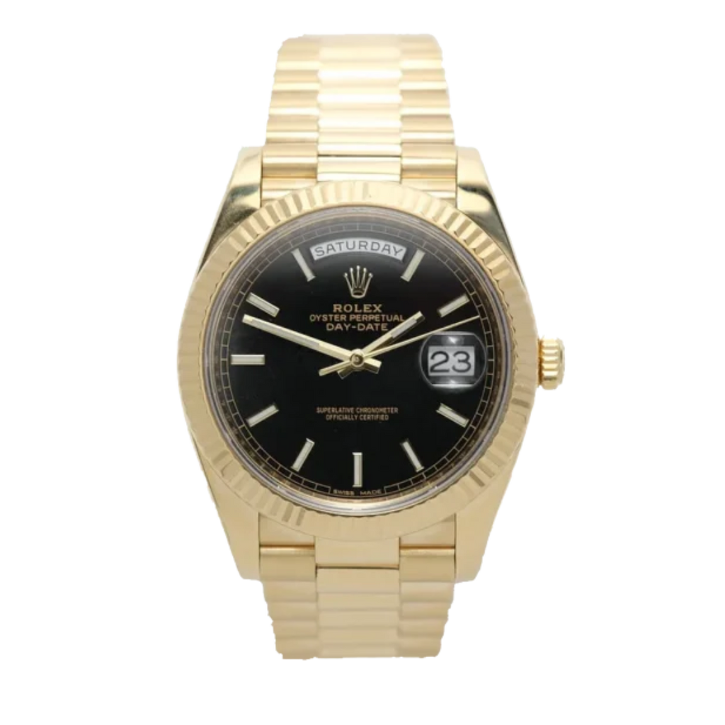 Day-Date 41 /36 mm Black Dial 228238