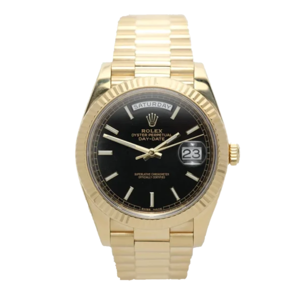 Day-Date 41 /36 mm Black Dial 228238