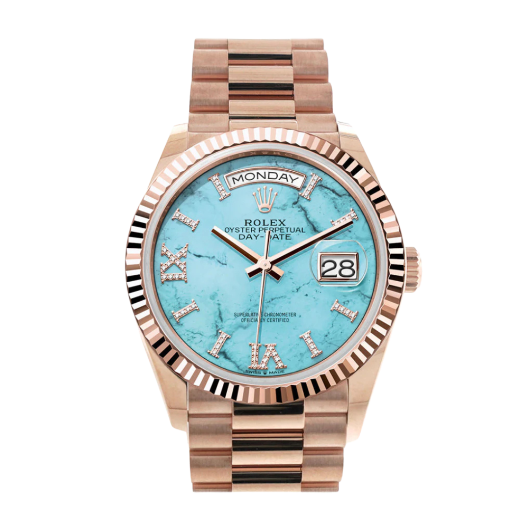 Day-Date 41 / 36mm Turquoise Dial 128235