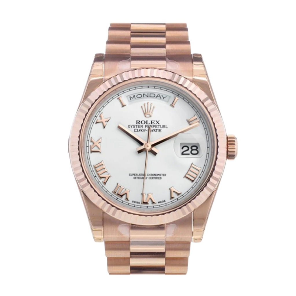 Day-Date 36 / 41mm White Dial 118235 F