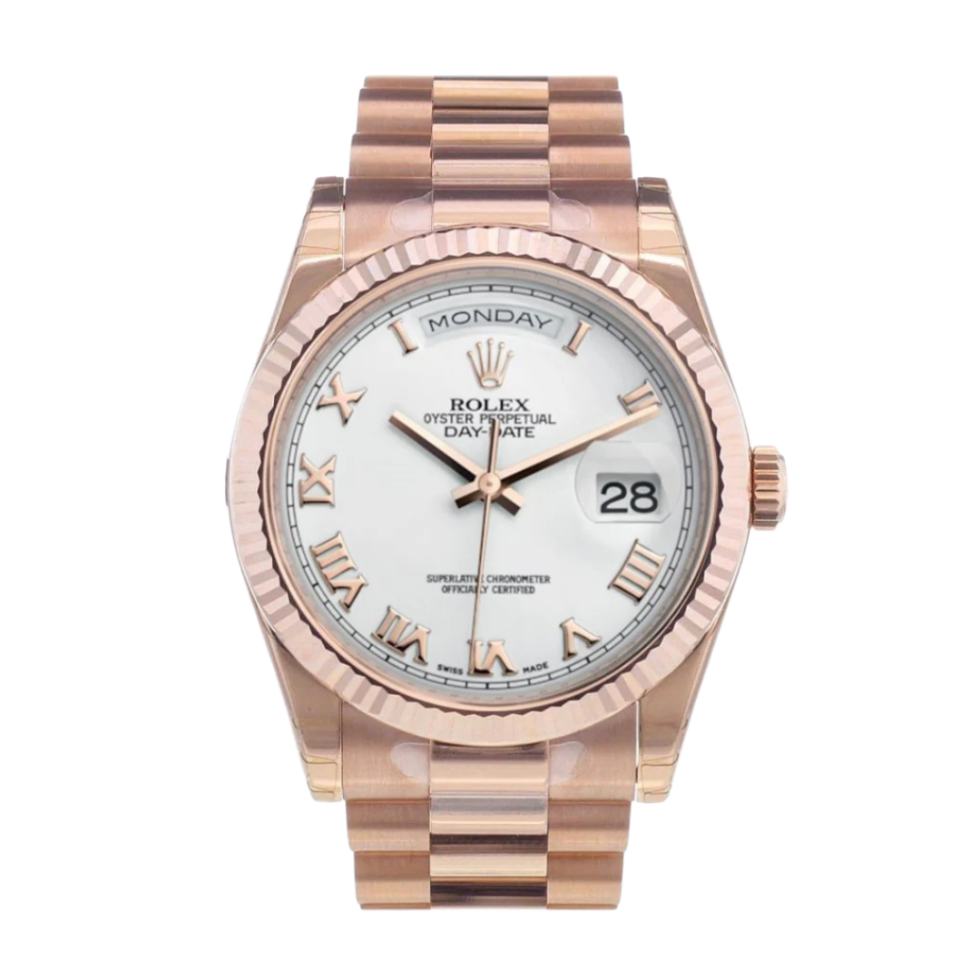 Day-Date 36 / 41mm White Dial 118235 F
