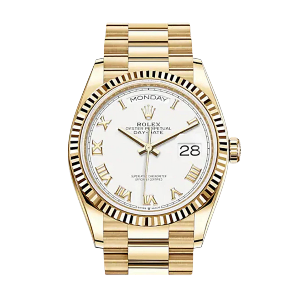 Day-Date 36 / 41mm White Dial 128238