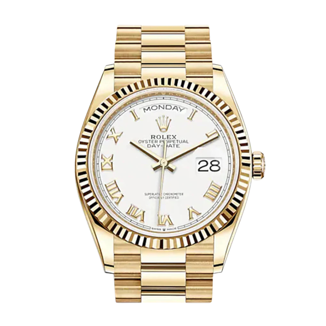 Day-Date 36 / 41mm White Dial 128238