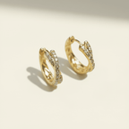 Diamond Embrace Hoop Earrings - Aventus