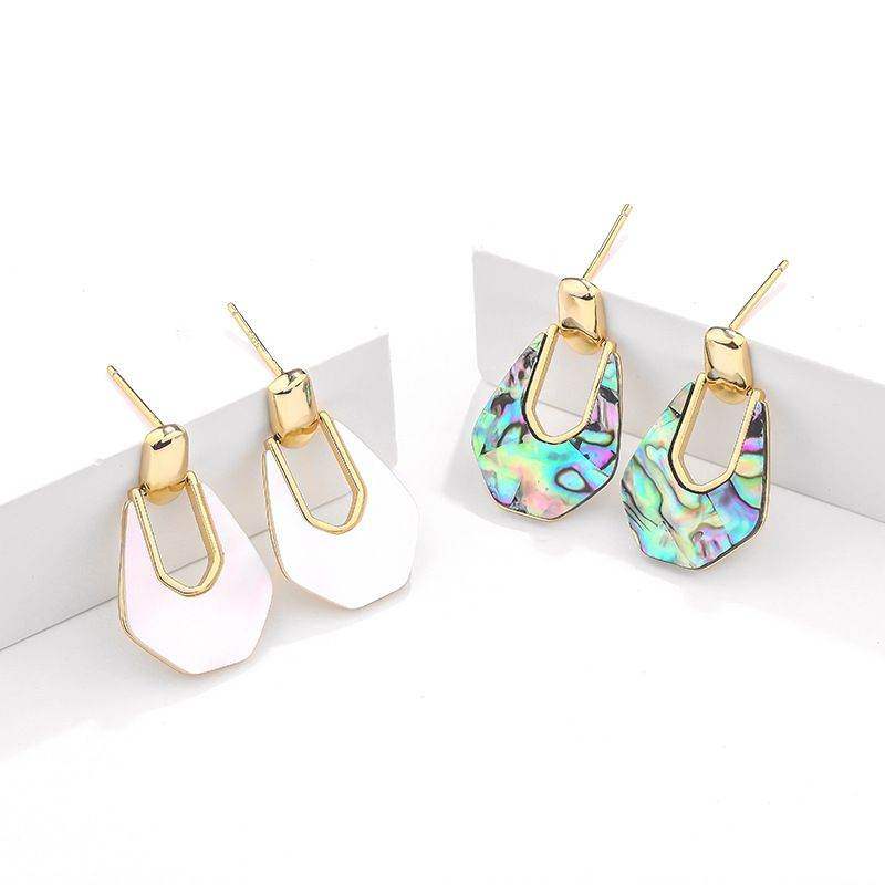 Abalone Shell Dangling Earrings - Aventus