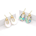 Abalone Shell Dangling Earrings - Aventus