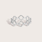 Adjustable Linked Clover Ring