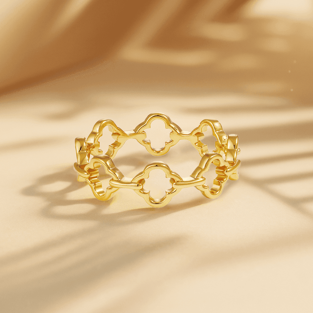 Adjustable Linked Clover Ring - Aventus