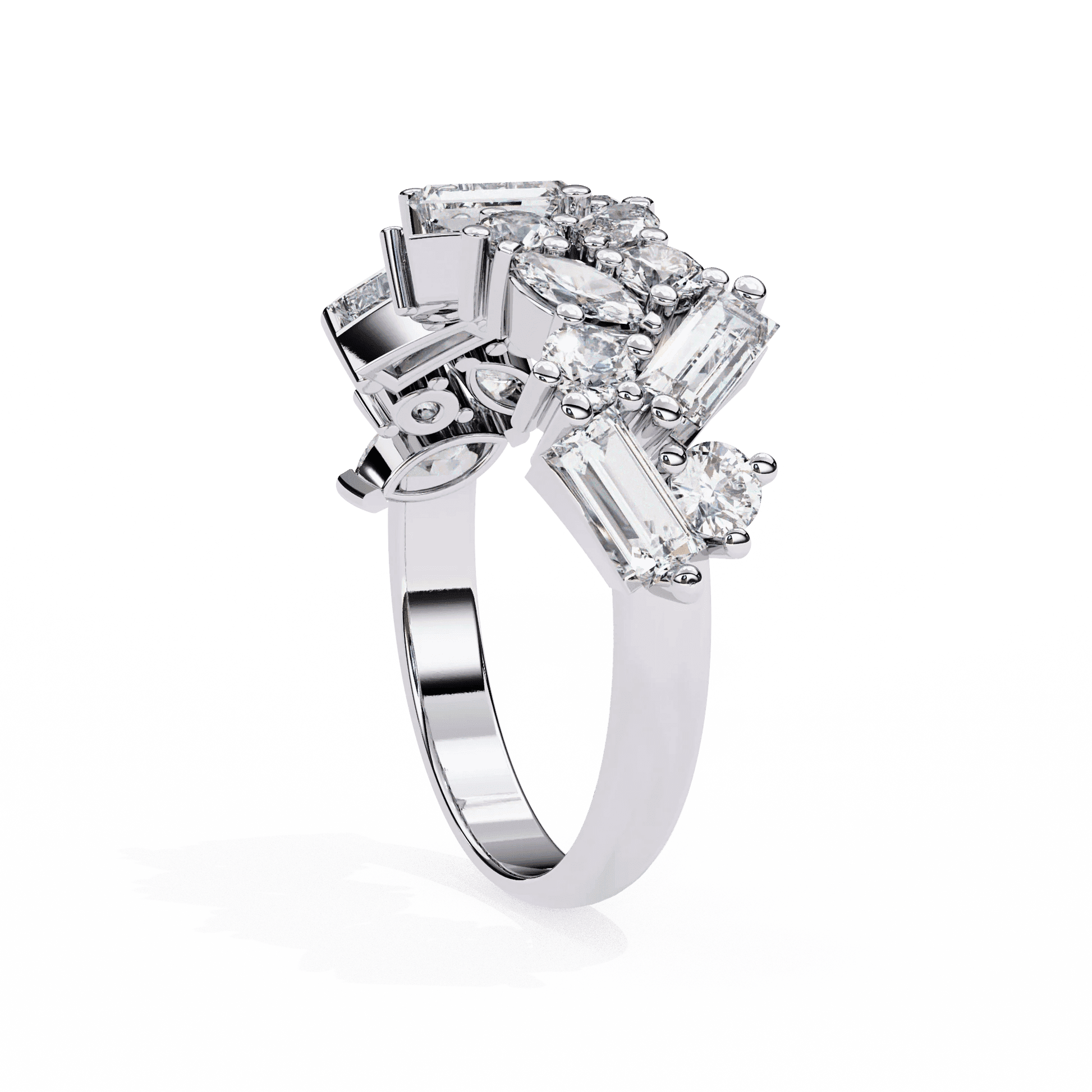 Art Gallery Moissanite Diamond Ring - Aventus