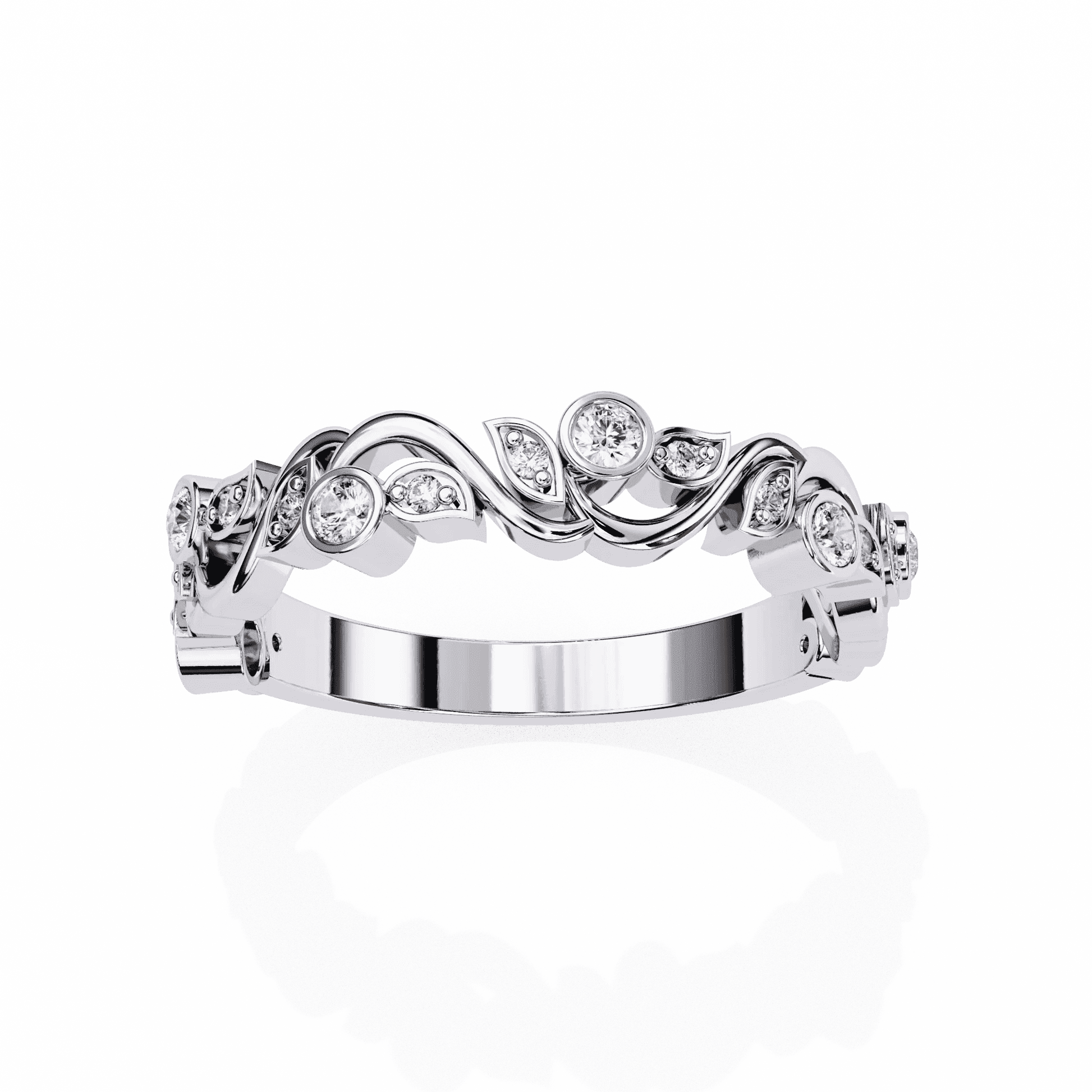 Artistic Moissanite Diamond Ring - Aventus
