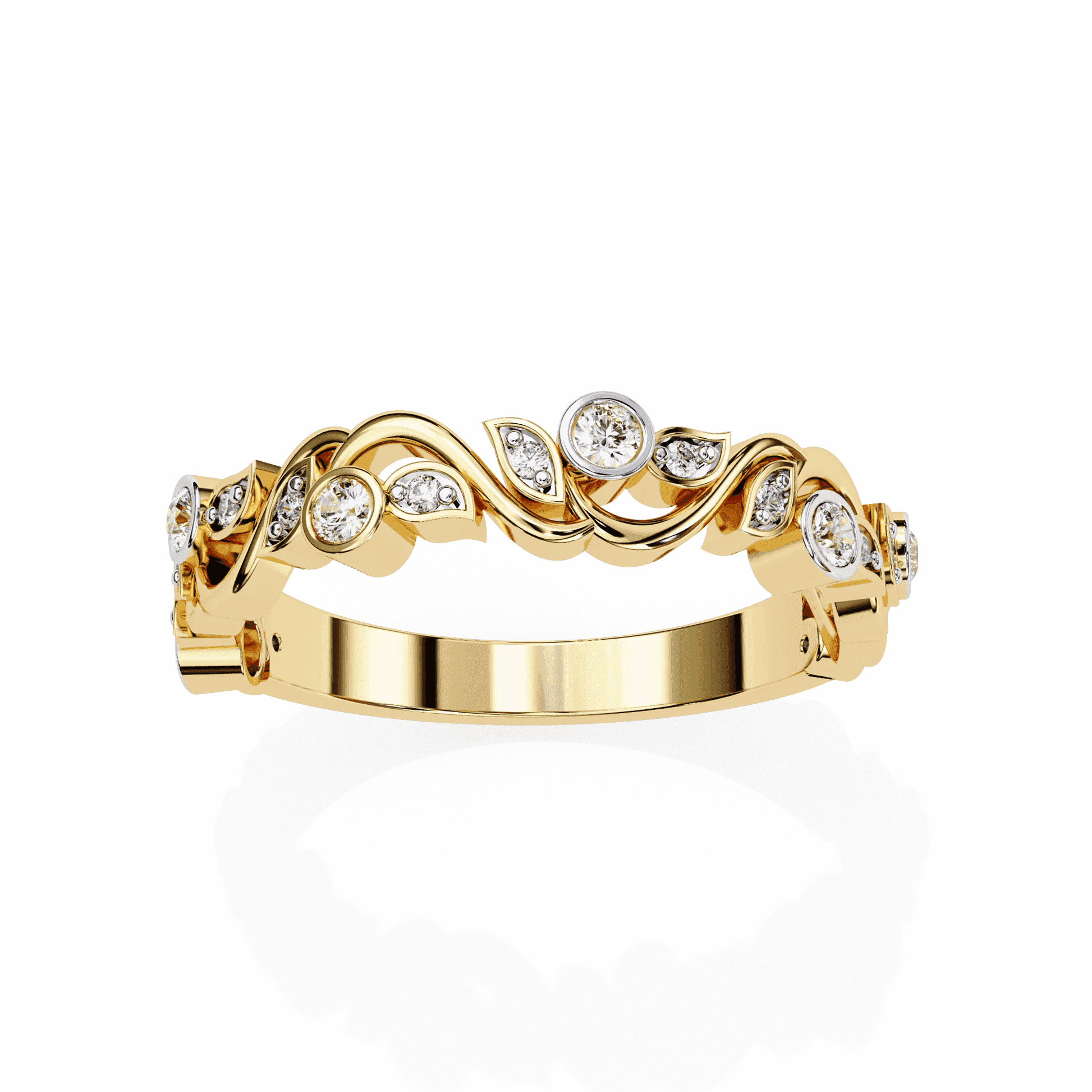 Artistic Moissanite Diamond Ring - Aventus