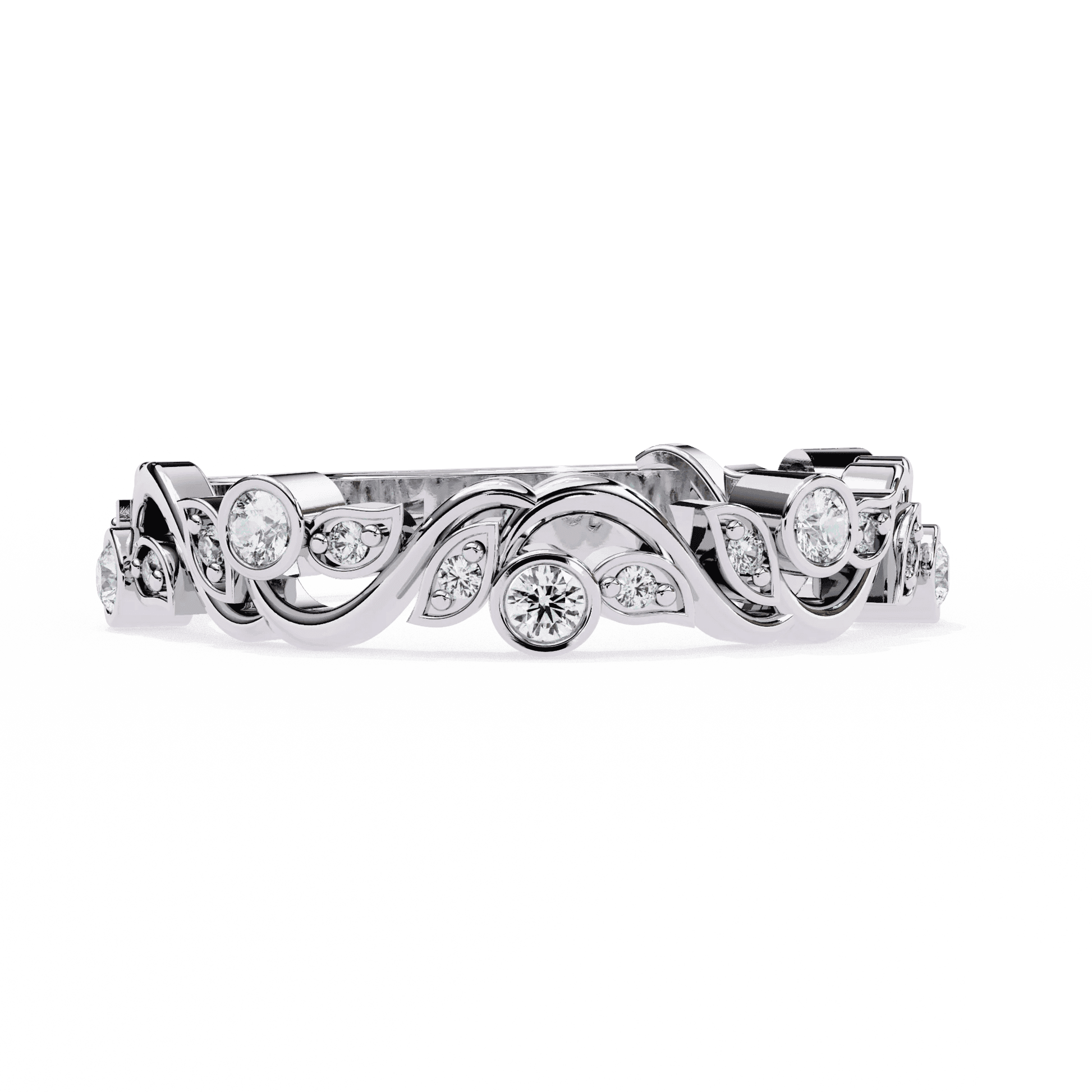 Artistic Moissanite Diamond Ring - Aventus