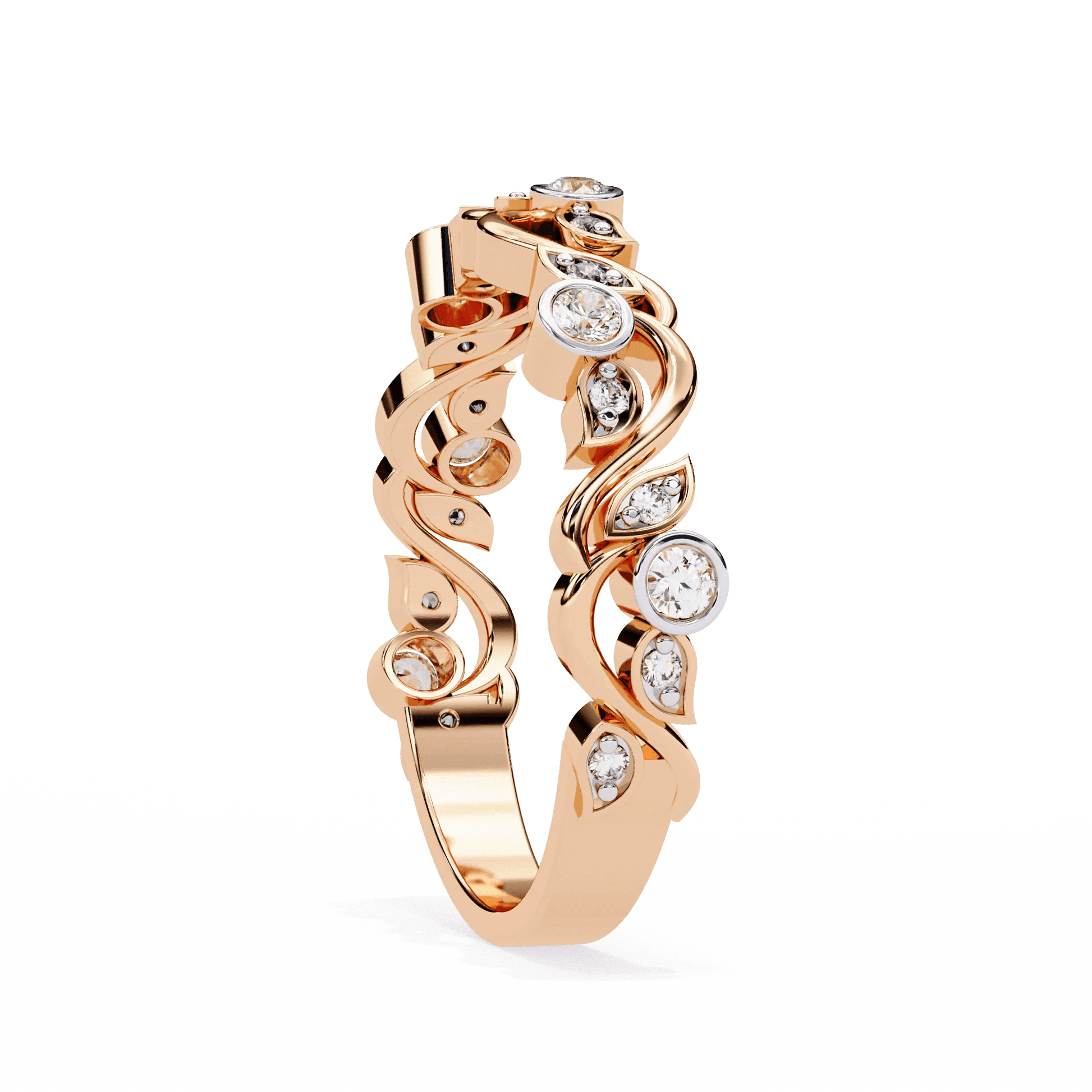 Artistic Moissanite Diamond Ring - Aventus