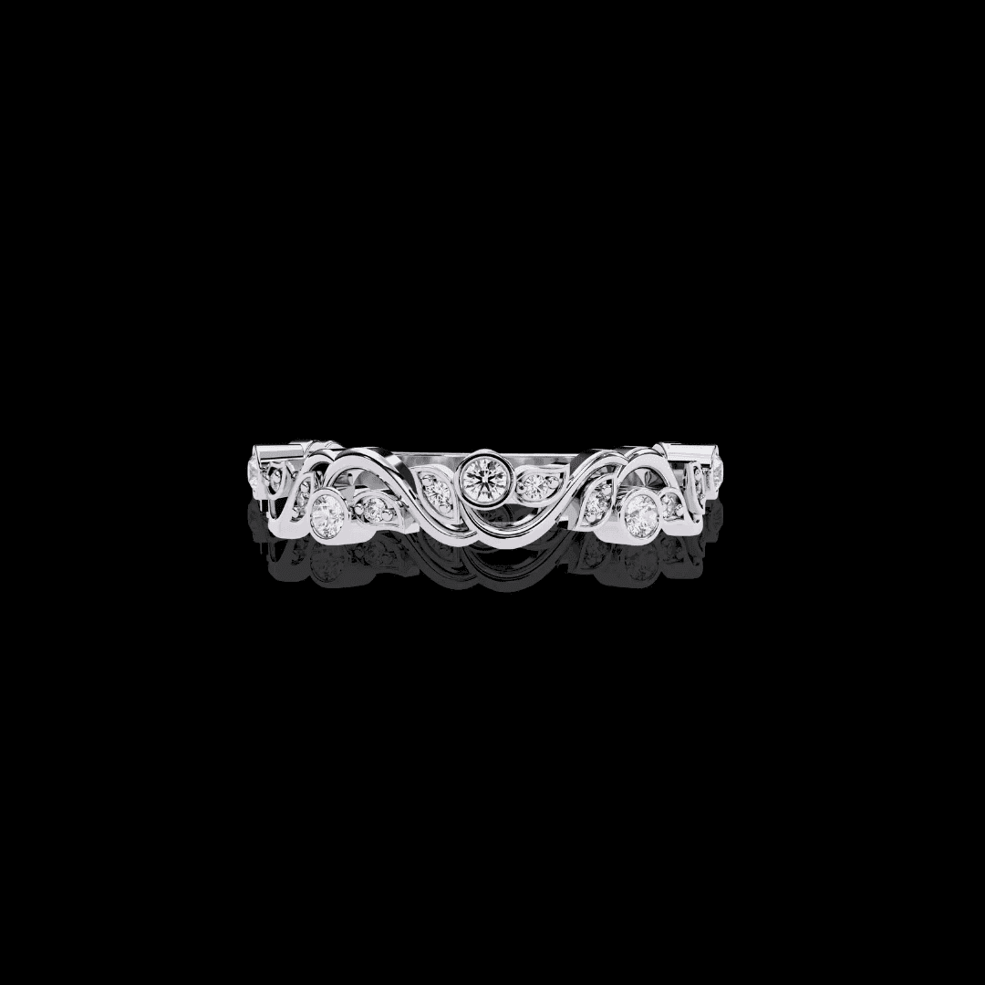 Artistic Moissanite Diamond Ring - Aventus