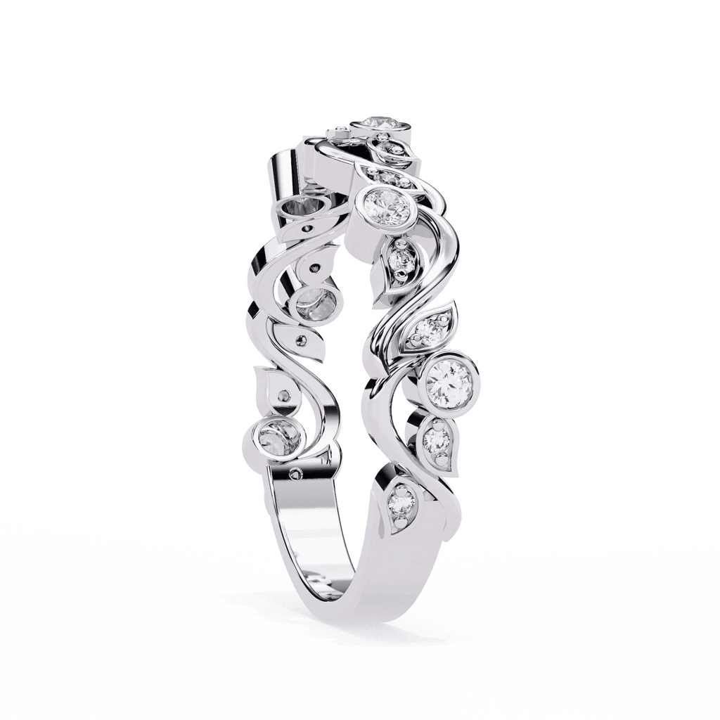 Artistic Moissanite Diamond Ring - Aventus