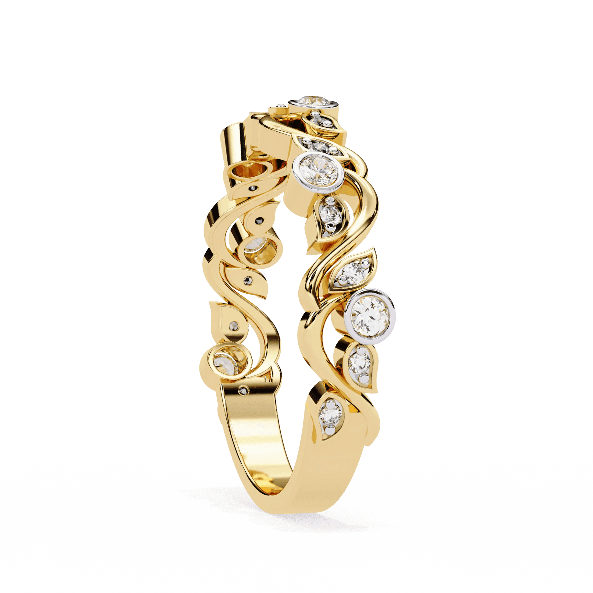 Artistic Moissanite Diamond Ring - Aventus