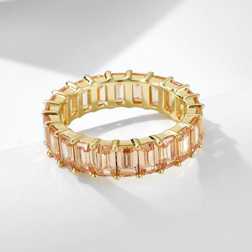 Baguette Rectangle Multi-Color Eternity Band - Aventus