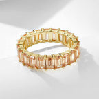 Baguette Rectangle Multi-Color Eternity Band - Aventus