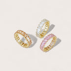 Baguette Rectangle Multi-Color Eternity Band