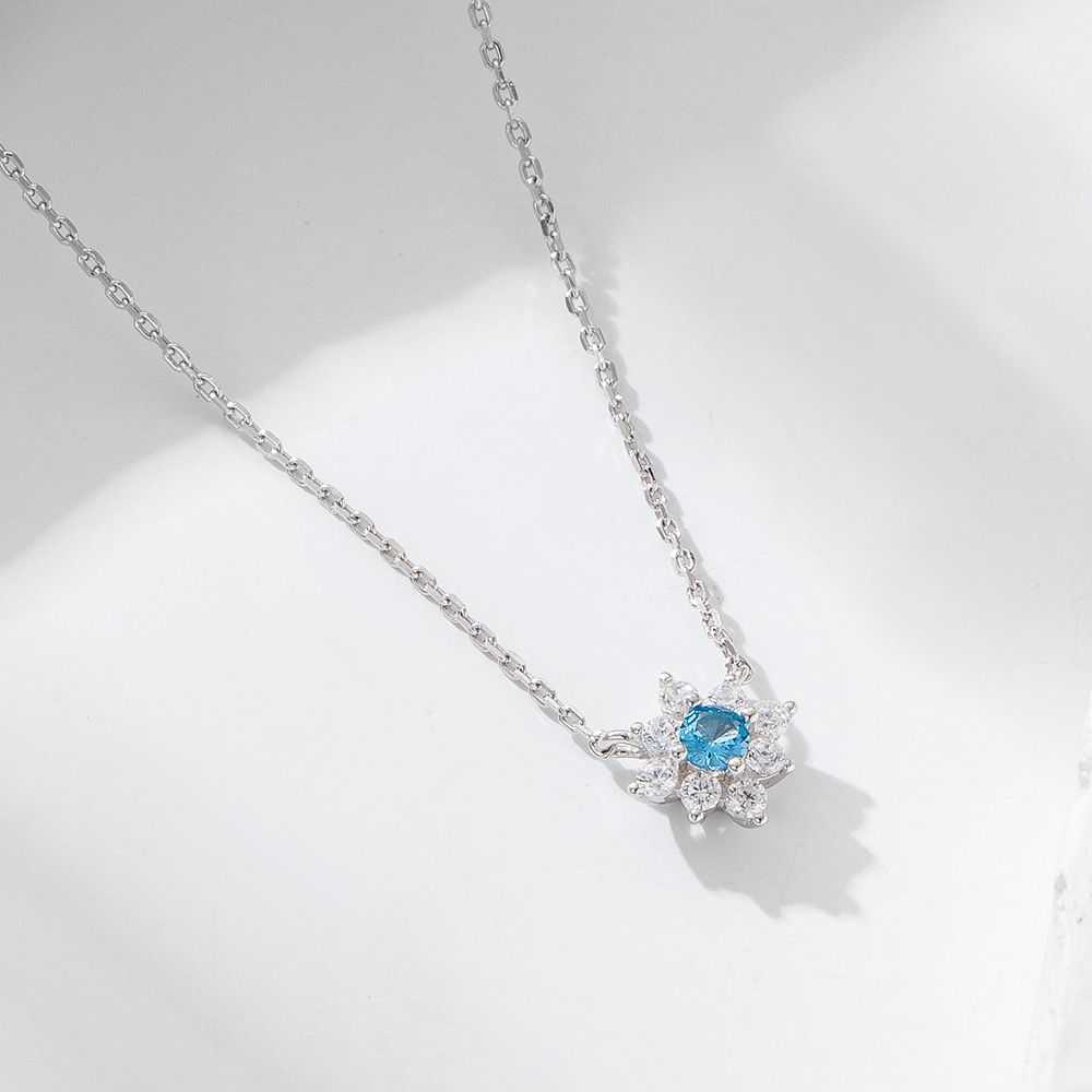 Blue Flower Necklace