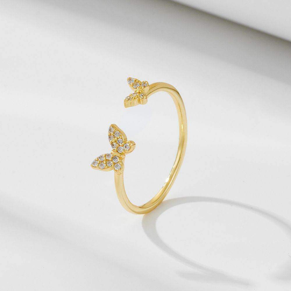Butterfly Adjustable Open Ring - Aventus