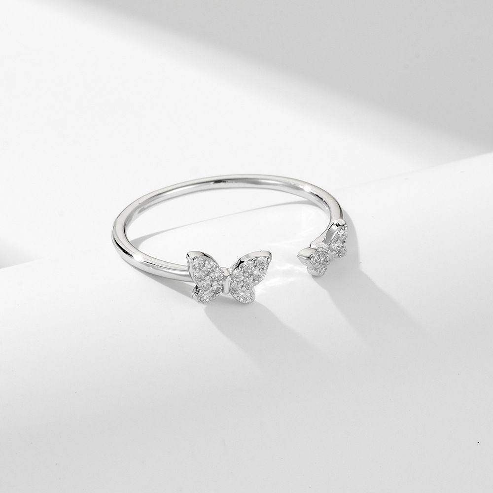 Butterfly Adjustable Open Ring - Aventus