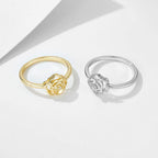 Camellia Flower Promise Ring - Aventus