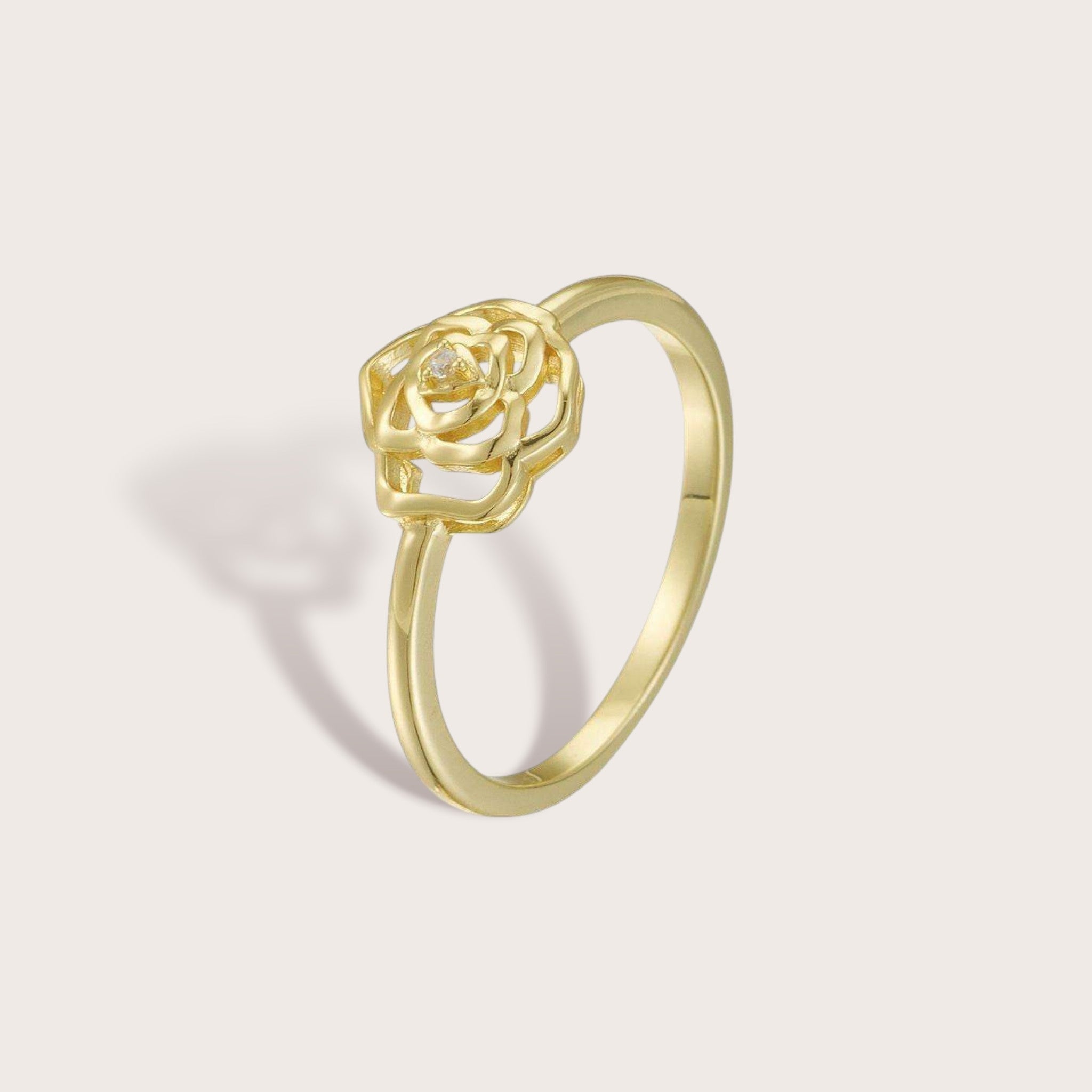 Camellia Flower Promise Ring