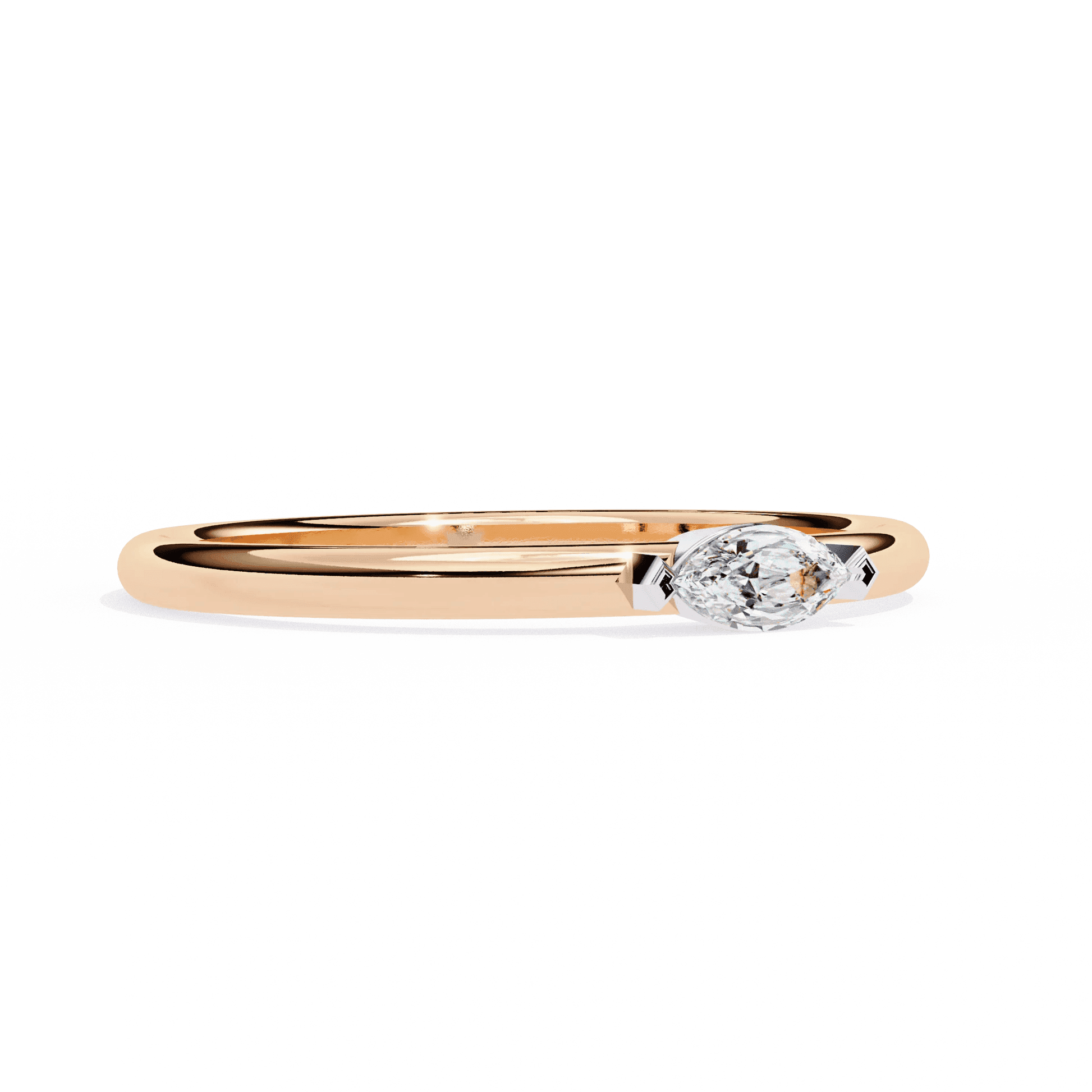 ced Out Moissanite Diamond Wedding Band in Sterling Silver - Aventus