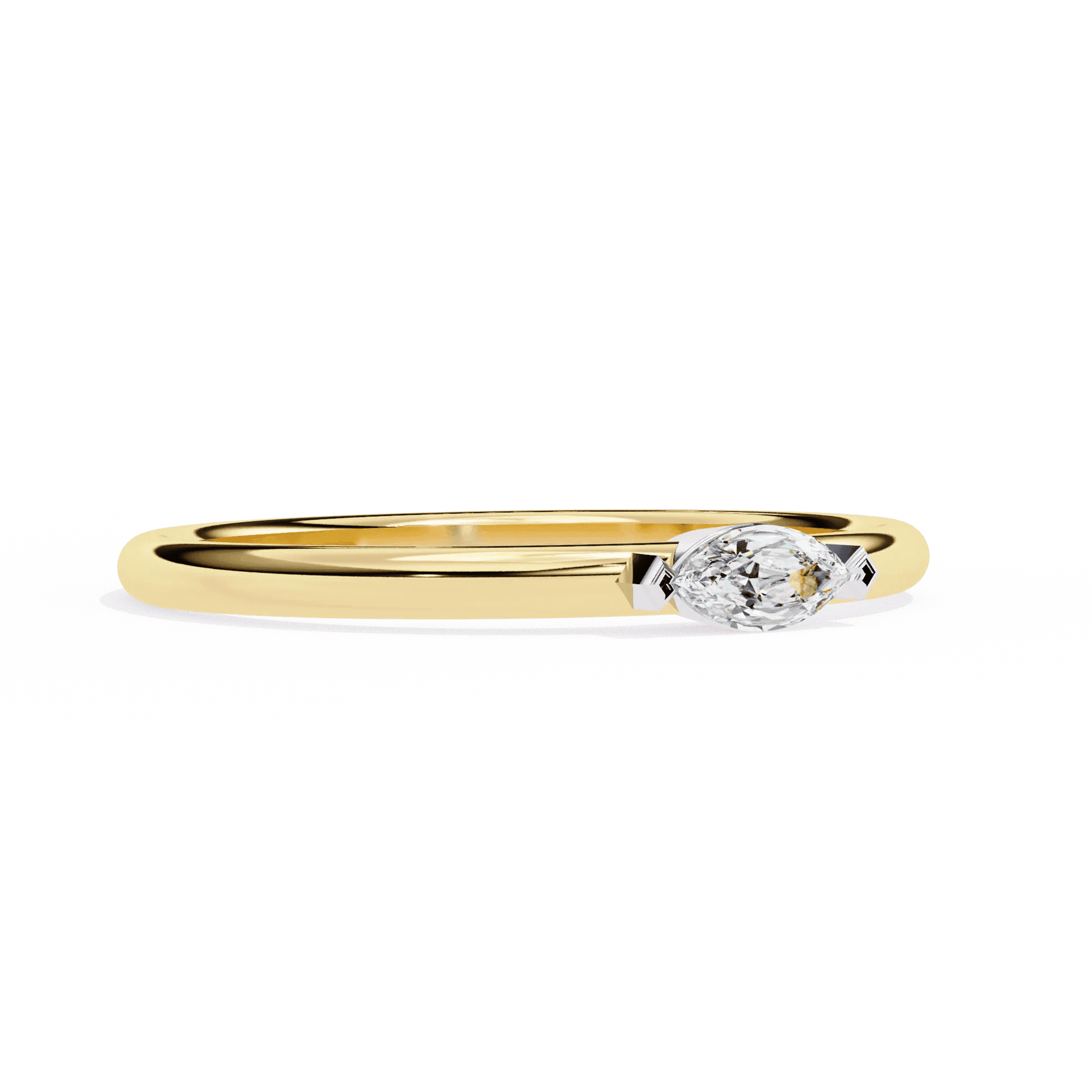 ced Out Moissanite Diamond Wedding Band in Sterling Silver - Aventus