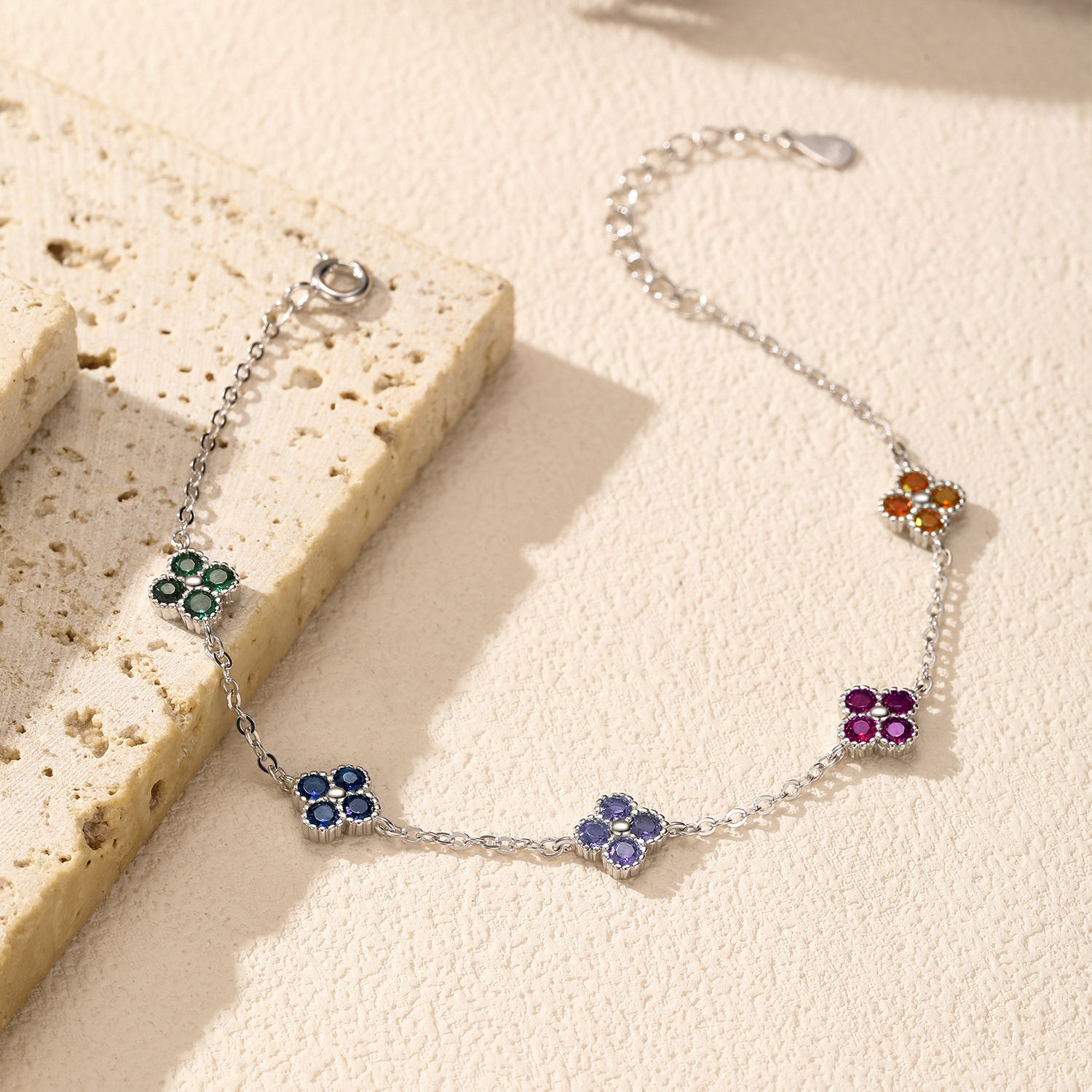 Colored Clover Bracelet