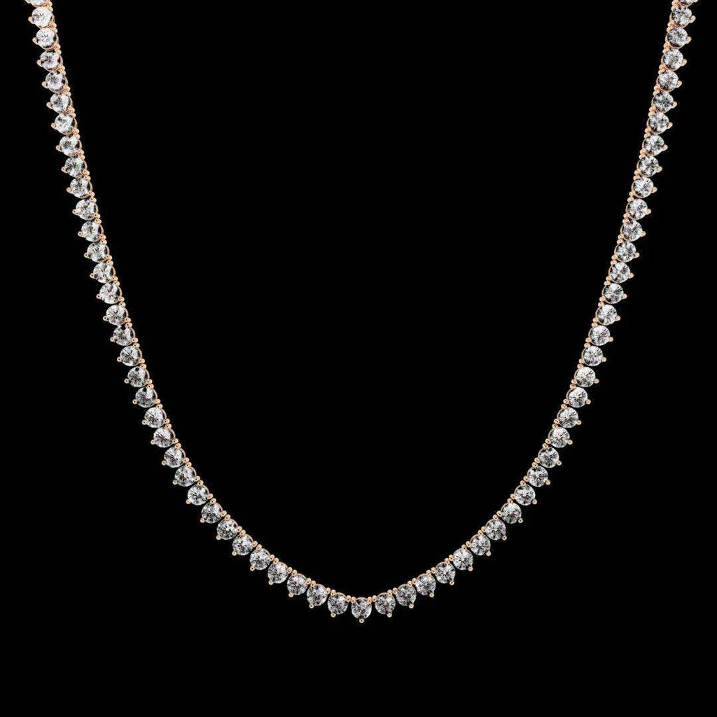 Custom Infinity Glow Moissanite Necklace – Wholesale Round Pendant Jewelry - Aventus