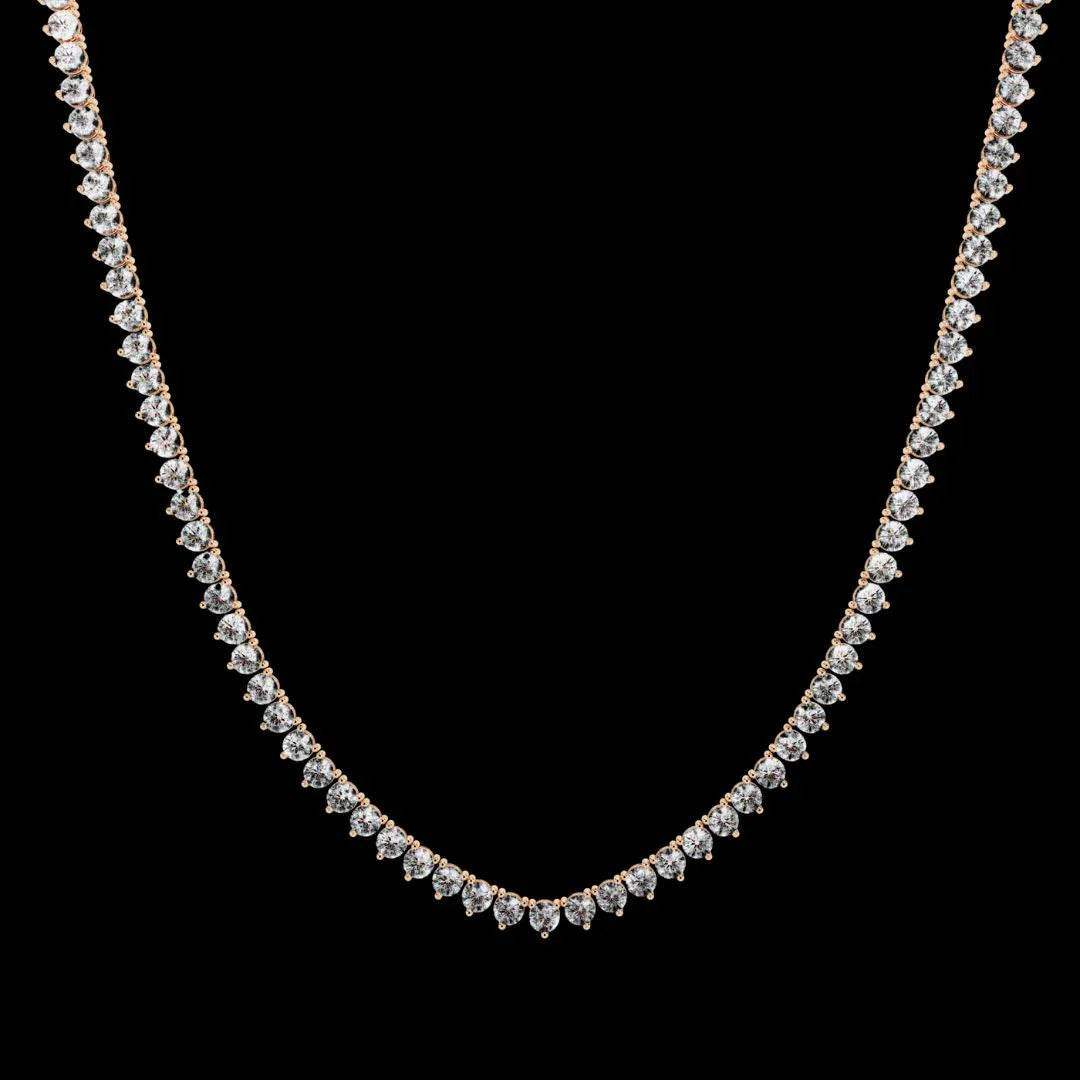 Custom Infinity Glow Moissanite Necklace – Wholesale Round Pendant Jewelry - Aventus