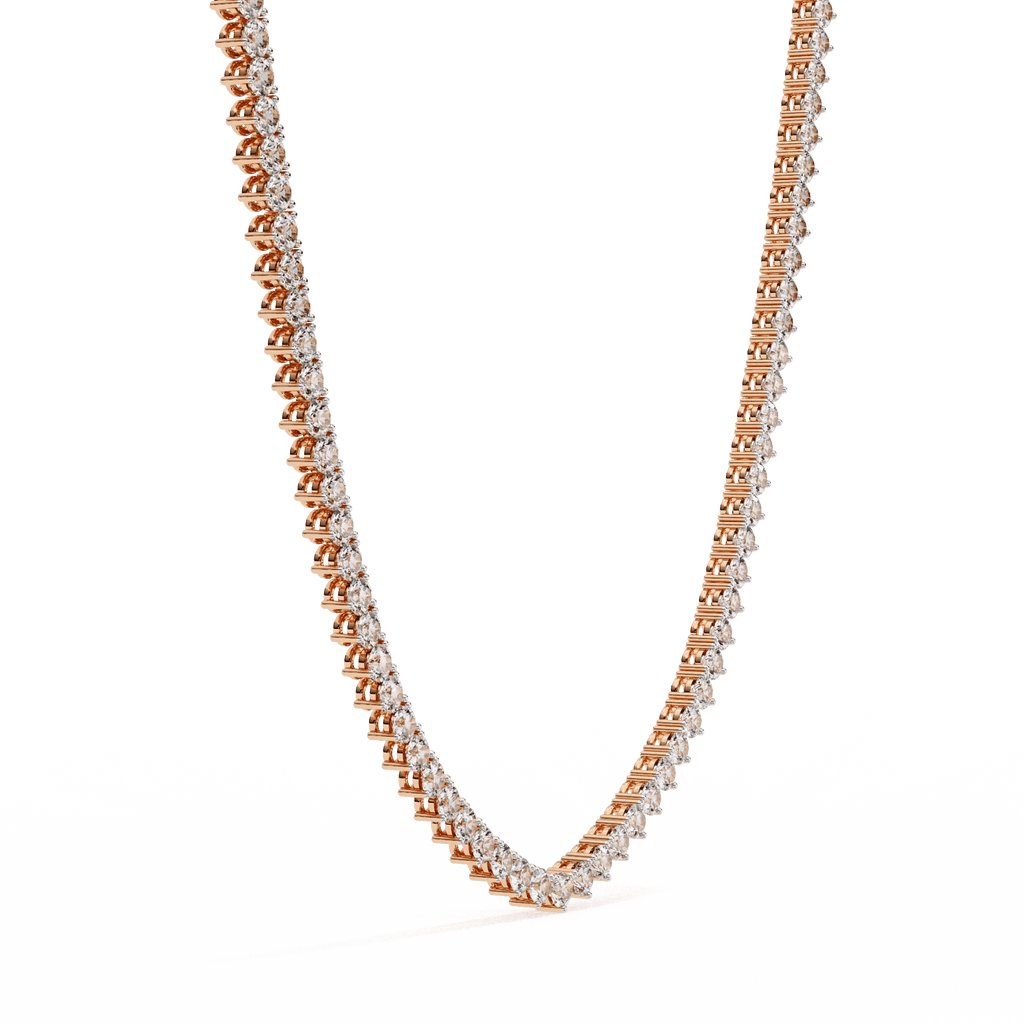 Custom Infinity Glow Moissanite Necklace – Wholesale Round Pendant Jewelry - Aventus