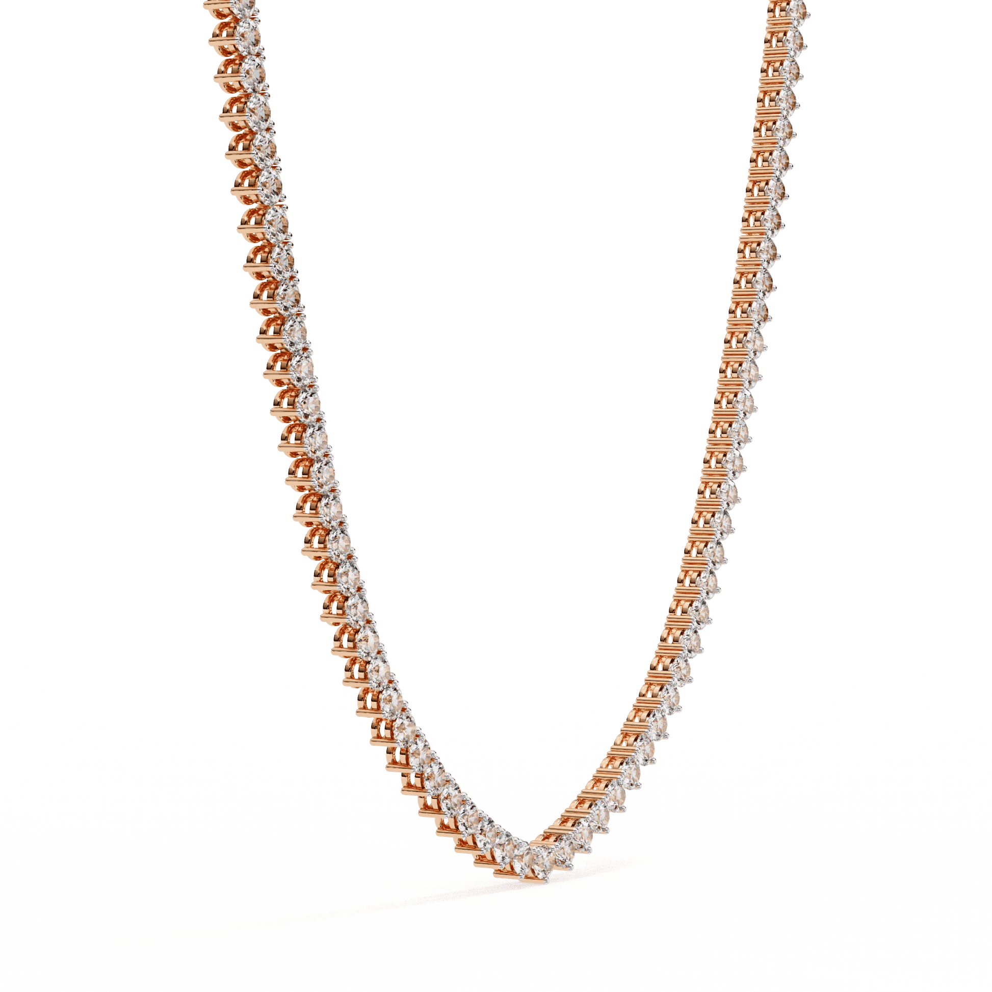 Custom Infinity Glow Moissanite Necklace – Wholesale Round Pendant Jewelry - Aventus